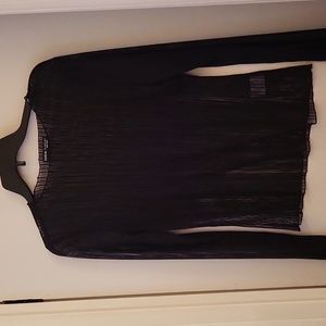 Sheer lobg sleeve top